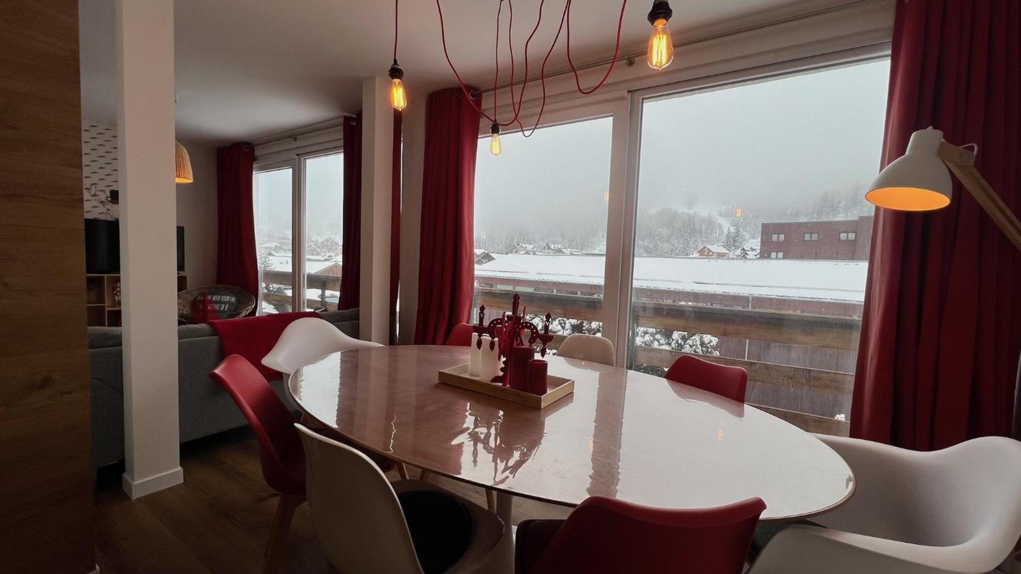 Rouge Canneberge -8 Personnes- 84M2 Vue Degagee Setaz Valloire Ngoại thất bức ảnh